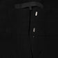 Black Viscose Acetate Blend Straight Leg High Waist Pants