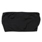 Black Nylon Blend Bandeau Strapless Tube Top