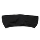 Black Nylon Blend Bandeau Strapless Tube  Top