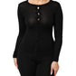 Black Virgin Wool Buttoned Cardigan Sweater