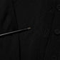 Black Virgin Wool Buttoned Cardigan Sweater