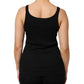Black Cotton Sleeveless Women Tank Top