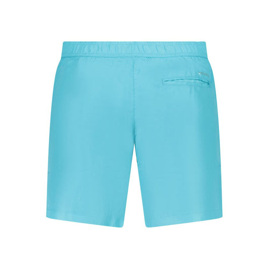 Blue Polyester Swimwear