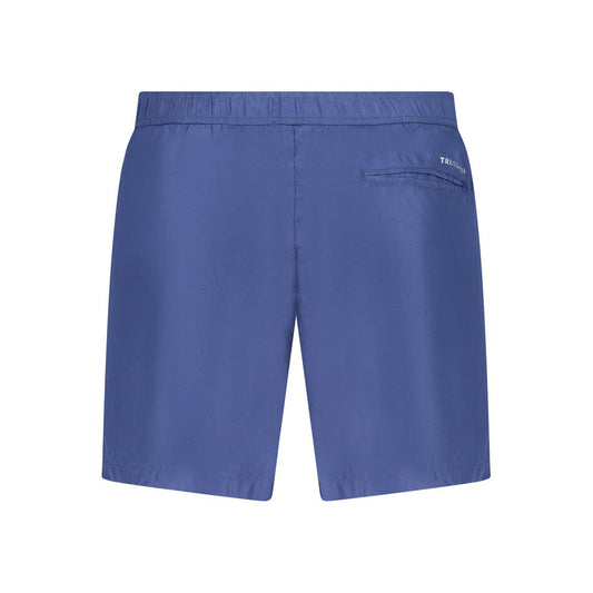 Blue Polyester Swimwear