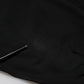 Black Viscose Halter Off Shoulder Cropped Top