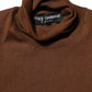 Brown Cashmere Turtle Neck Pullover Sweater