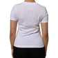 T-Shirt White Cotton Round Neck Short Sleeves I