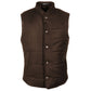 Brown Wool Sleveless Jacket