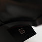 Black Logo Plaque Over The Calf Boots Shoes