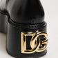 Black Logo Plaque Over The Calf Boots Shoes