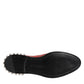 Red Studded Chelsea Short Ankle Boots Shoes