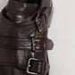 Brown Leather Monk Strap Formal Derby Shoes
