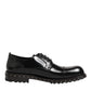 Black Leather Studded Men Formal Derby Shoes