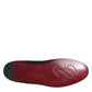 Black Brocade Loafers Slip On Men Dress Shoes