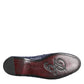 Blue Woven Leather Slip On Loafers Men Shoes