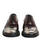 Brown Leather Lace Up Dress Men Oxford Shoes