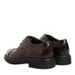 Brown Leather Lace Up Dress Men Oxford Shoes