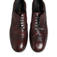 Bordeaux Leather Lace Up Dress Derby Shoes