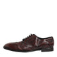 Bordeaux Leather Lace Up Dress Derby Shoes