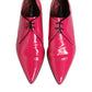 Pink Patent Leather Lace Up Dress Derby Shoes
