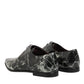 Marbled Pattern Dress Lace Up Derby Shoes