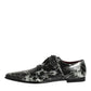 Marbled Pattern Dress Lace Up Derby Shoes