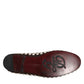 Bordeaux Suede Crystals Loafers Dress Shoes