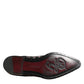 Black Velvet Multicolor Sequin Derby Men Shoes