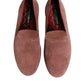 Pink Suede Loafers Formal Men Dress Shoes