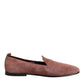 Pink Suede Loafers Formal Men Dress Shoes