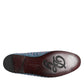 Blue Suede Studded Dress Men Loafers Shoes