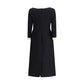 Wool Dress with Bow