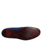 Blue Sequined Loafers Formal Dress Men Shoes