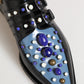 Black Blue Embellished MONKSTRAP Dress Shoes