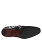 Black Silver Sequined Loafers Men Dress Shoes