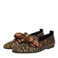 Gold Sequined Slip On Loafers Men Dress Shoes