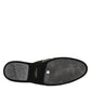 Black Floral Jacquard Slides Slippers Shoes