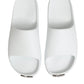White Logo Slides Sandals Men Beachwear Shoes