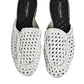 White Woven Slides MULES Men Sandals Shoes