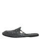 Blue Woven Slides MULES Men Sandals Shoes