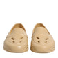 Beige Rubber Slides Low Top Sneakers Shoes