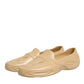 Beige Rubber Slides Low Top Sneakers Shoes