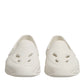 White Rubber Slides Low Top Sneakers Shoes