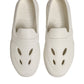 White Rubber Slides Low Top Sneakers Shoes