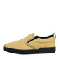 Yellow Cotton Low Top Slip On Sneakers Shoes