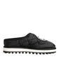 Black Nylon Low Top Slip On Sneaker Shoes