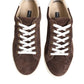 Brown Suede Leather Low Top Men Sneakers Shoes