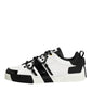 White Leather Logo Portofino Sneakers Shoes