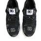 Blue Cotton Denim Logo Low Top Sneakers Shoes