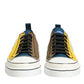 Multicolor Cotton Logo Low Top Sneakers Shoes
